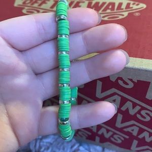 It’s a homemade clay beads bracelets